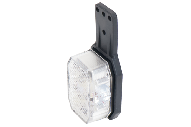 Aspock Aspock Flexipoint LED breedtelicht links - rood / wit op kleine rubber houder met 0,5m kabel