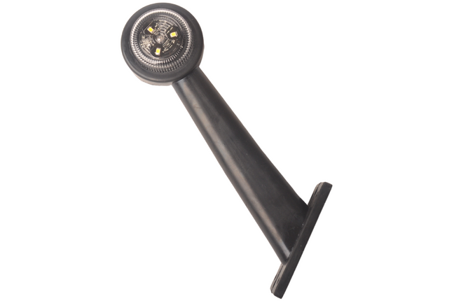Cantonal Breedtelicht LED - rechts - rood/wit - 45 graden - 12/24 Volt