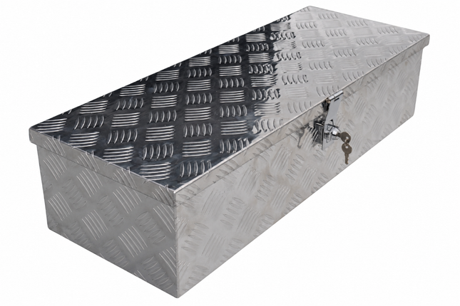 Cantonal Disselkist aluminium traanplaat 800x300x190 mm - vlinderslot