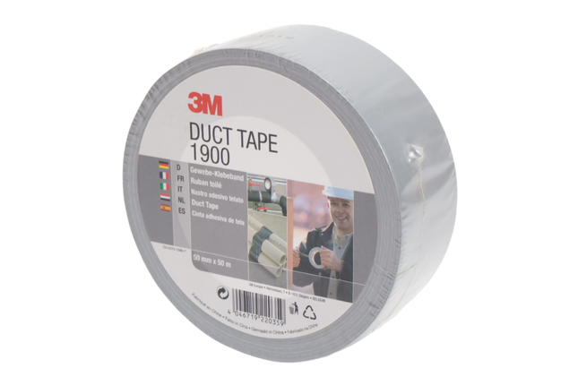 Cantonal DuctTape 3M 1900 Economy 50 mm x 50 meter zilver
