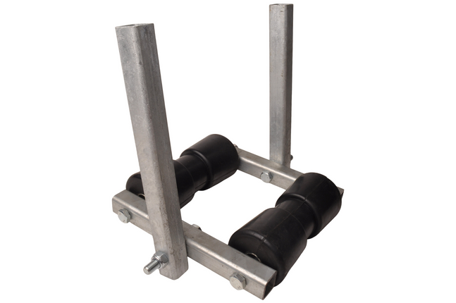 Cantonal Kantelbare kielrol set - 183x85 mm - 30x30 mm koker - 2 delig