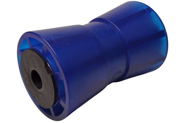 Knott Kielrol blauw - 133x58,5 mm - naafdiameter 17 mm