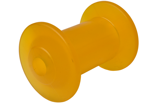 Knott Kielrol geel - 98x68,5 mm - naafdiameter 16 mm