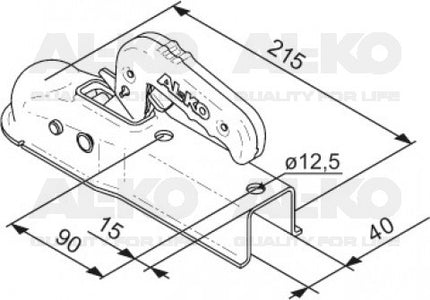 AL-KO AL-KO AK7-I - koker 40 mm - 750 kg - ongeremde koppeling