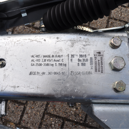 AL-KO AL-KO oplooprem aanhanger - 2,8VB/1-C - maximaal trekvermogen: 3500 kg - aansluiting koker: 120 mm - incl. neuswielconsole