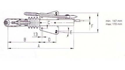 AL-KO AL-KO oplooprem aanhanger - 60S/2 - maximaal trekvermogen: 750 kg - V-dissel aansluiting