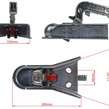 AL-KO AL-KO V-dissel AK 750 plus - 750 kg - ongeremde koppeling