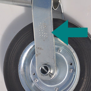 AL-KO Neuswiel Compact AL-KO - rond 48 mm - draagvermogen: 150 kg - stalen velg met massief rubber wiel