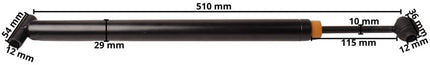 AL-KO Oploopremdemper 251S, lange versie (vanaf 10/1992) lengte 510 mm