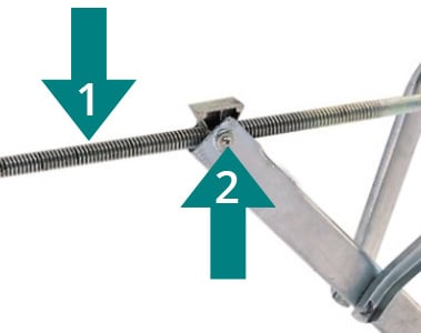 AL-KO Spindelblok 20-15mm voor Al-ko uitdraaisteun 355198