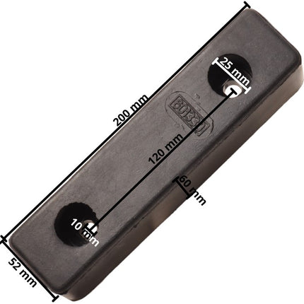 AL-KO Stootkussen 200x52x60 mm - zwart