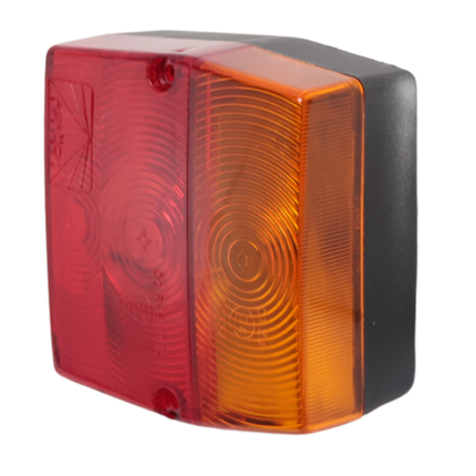 Aspock Achterlicht - Aspock Minipoint - links/rechts - 98x90x49 mm - tule aansluiting - inclusief bijbehorende bouten