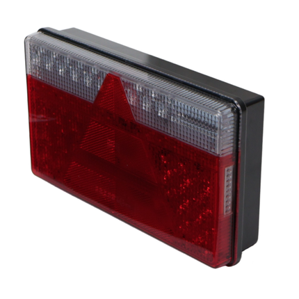 Aspock Achterlicht - Aspock MultiLED 2 - links - 240x140x54 mm - volledig LED - 8-polige connector - 50 cm kabel