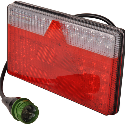 Aspock Achterlicht - Aspock MultiLED 2 - rechts - 240x140x35 mm - volledig LED - 7-polige ASS2 stekker - waterdicht