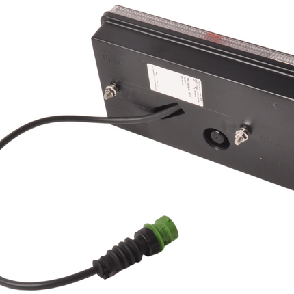Aspock Achterlicht - Aspock MultiLED 2 - rechts - 240x140x54 mm - volledig LED - 8-polige connector - 50 cm kabel
