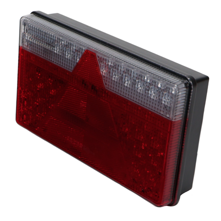 Aspock Achterlicht - Aspock MultiLED 2 - rechts - 240x140x54 mm - volledig LED - 8-polige connector - 50 cm kabel