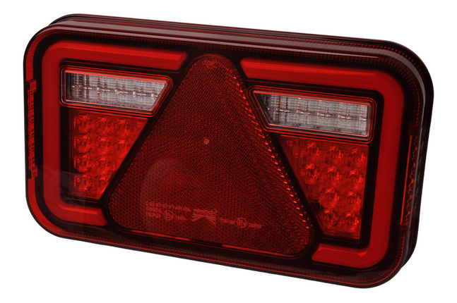 Aspock Achterlicht - Aspock MultiLED 4 - links - 241x141x71 mm - volledig LED - 8-polige connector