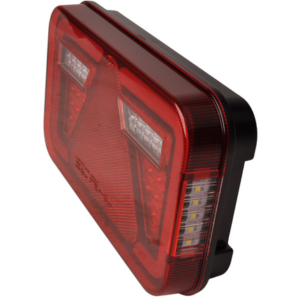 Aspock Achterlicht - Aspock MultiLED 4 - links - 241x141x71 mm - volledig LED - 8-polige connector