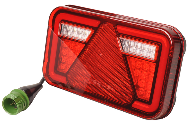 Aspock Achterlicht - Aspock MultiLED 4 - rechts - 241x141x71 mm - 7 polige ASS2 stekker - waterdicht