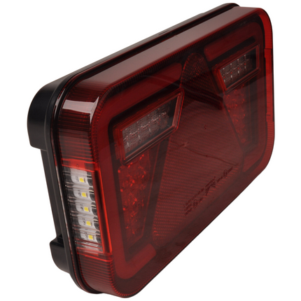 Aspock Achterlicht - Aspock MultiLED 4 - rechts - 241x141x71 mm - volledig LED - 8-polige connector
