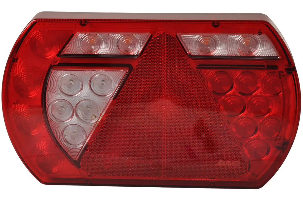 Aspock Achterlicht - Lucidity LED - links - 236x140x52 mm - 5-polige Aspöck connector - met ingebouwde weerstand