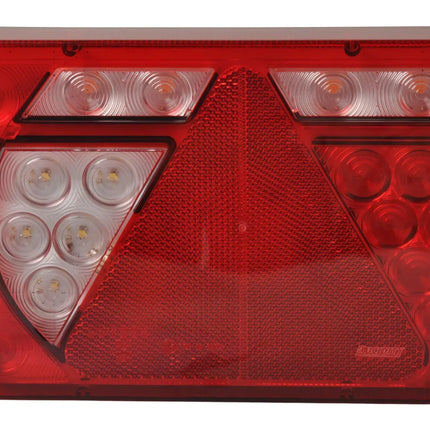 Aspock Achterlicht - Lucidity LED - links - 236x140x52 mm - Aspöck 8-polige connector - met ingebouwde weerstand