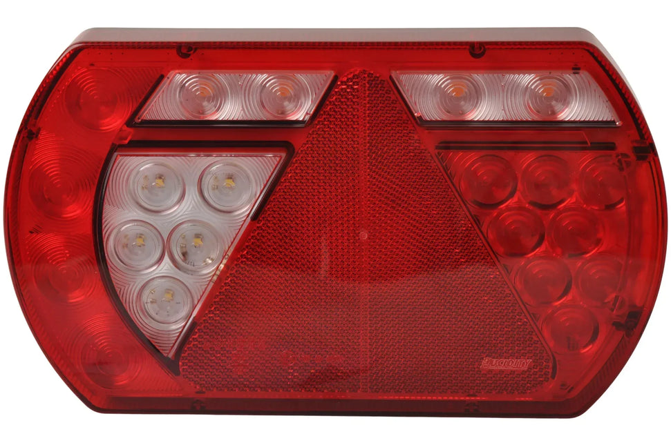 Aspock Achterlicht - Lucidity LED - links - 236x140x52 mm - Aspöck 8-polige connector - met ingebouwde weerstand