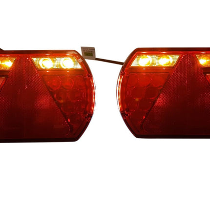 Aspock Achterlicht - Lucidity LED - links - 236x140x52 mm - Aspöck 8-polige connector - met ingebouwde weerstand