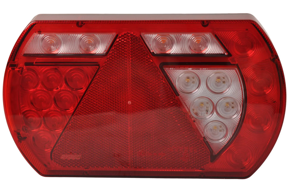 Aspock Achterlicht - Lucidity LED - rechts - 236x140x52 mm - 5-polige Aspöck connector - met ingebouwde weerstand