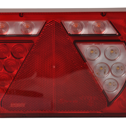 Aspock Achterlicht - Lucidity LED - rechts - 236x140x52 mm - Aspöck 8-polige connector - met ingebouwde weerstand