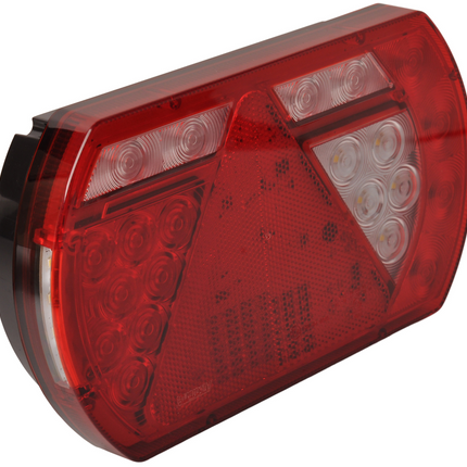Aspock Achterlicht - Lucidity LED - rechts - 236x140x52 mm - Aspöck 8-polige connector - met ingebouwde weerstand