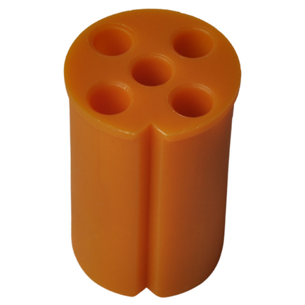 Aspock Aspock connector links - 5 pins/aderig - geel
