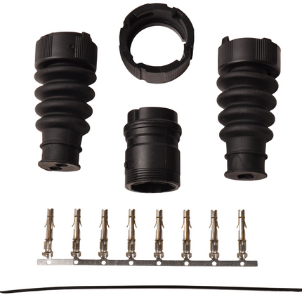 Aspock Aspock connector links - 8 pins/aderig - geel