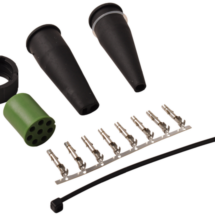 Aspock Aspock connector rechts - 8 pins/aderig - groen