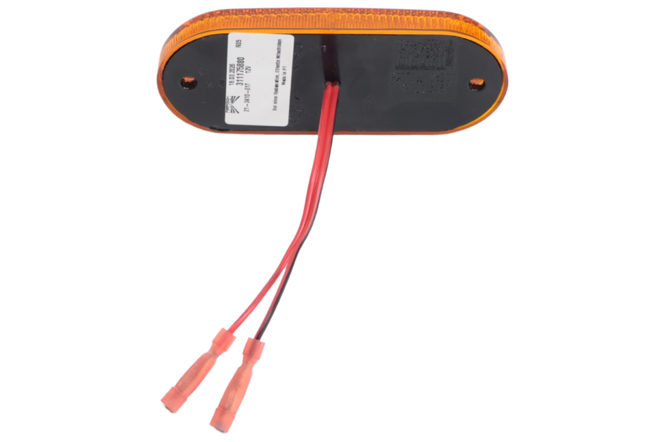 Aspock Aspock Flatpoint 3 - oranje/gele markeringslamp - 2-Aderige kabel met doorverbinders - LED