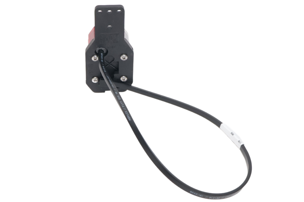 Aspock Aspöck flexipoint breedtelicht links - rood/wit op rubber houder met 50 cm kabel