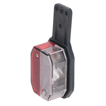 Aspock Aspöck flexipoint breedtelicht rechts - rood/wit op rubber houder met 50 cm kabel