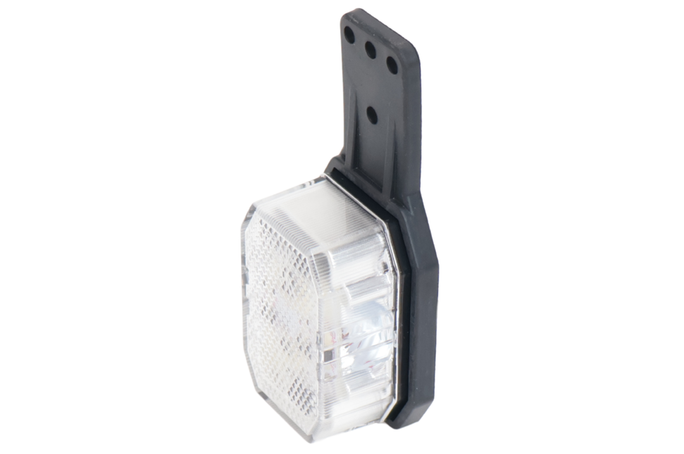Aspock Aspock Flexipoint LED breedtelicht links - rood / wit op kleine rubber houder met 0,5m kabel