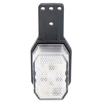 Aspock Aspock Flexipoint LED breedtelicht links - rood / wit op kleine rubber houder met 0,5m kabel
