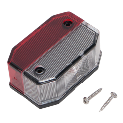 Aspock Aspock Flexipoint markeringslamp rood/wit - losse tule aansluiting