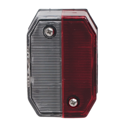 Aspock Aspock Flexipoint markeringslamp rood/wit - losse tule aansluiting