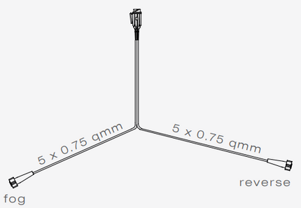 Aspock Aspöck hoofdkabel - 4,5 meter - 13 polig - 2x 5 polige connector
