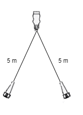 Aspock Aspöck hoofdkabel - 5 meter - 13 polig - 2x 5 polige connector
