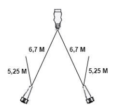 Aspock Aspöck hoofdkabel - 6,7 meter - 13 polig - 2x 8 polige connector - inclusief aftakkingen