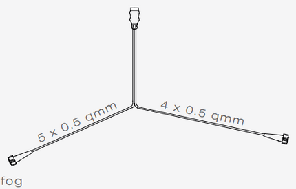Aspock Aspöck hoofdkabel - 7 meter - 7 polig - 2x 5 polige connector