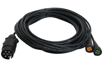 Aspock Aspöck hoofdkabel - 7 meter - 7 polig - 2x 5 polige connector