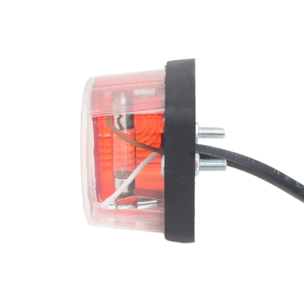 Aspock Aspock squarepoint breedtelamp rood/wit - 2 meter DC kabel 2x0,75 mm²
