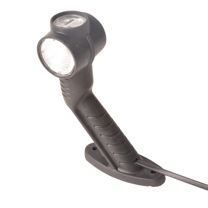 Aspock Aspock Superpoint 3 LED - links - wit/oranje/rood - 1 meter platte kabel