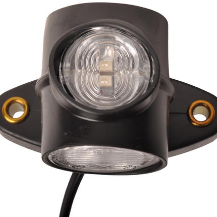 Aspock Aspock Superpoint 3 LED - links/rechts - wit/oranje/rood - 1 meter platte kabel