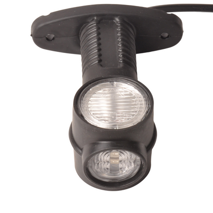 Aspock Aspock Superpoint 3 LED - links/rechts - wit/oranje/rood - 1 meter platte kabel